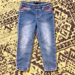 Carter’s 4t adorable stretch denim leggings EUC!